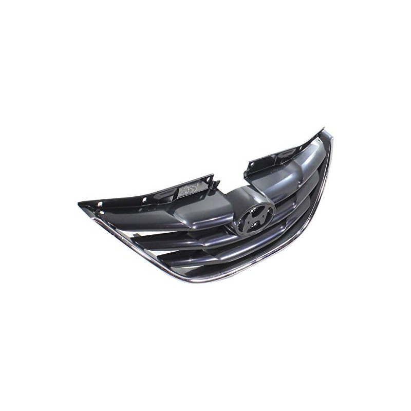 Garage-Pro Grille Assembly Compatible with 2011-2014 Hyundai Sonata Textured Black