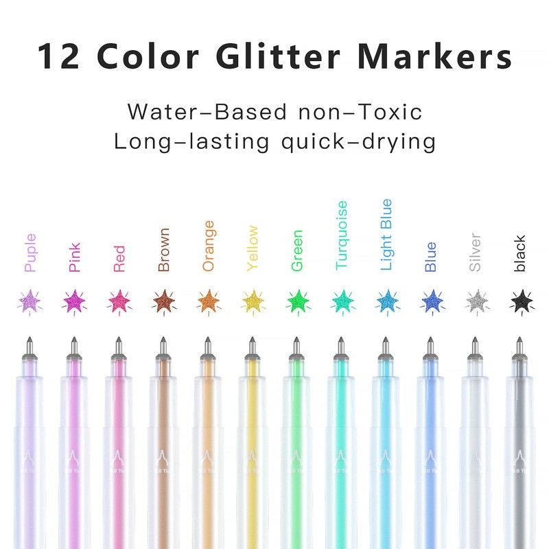 Welebar Glitter Gel Pens for Cricut Joy and Joy Xtra,
