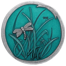 Danforth - Dragonfly Purse Mirror (Teal) - 2 7/8 Inch Diameter - Gift Boxed - Handcrafted - USA
