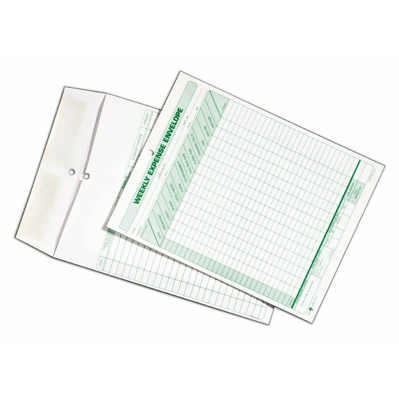TOPS Sobres de gastos semanales, 8-1/2 x 11, 20 sobres