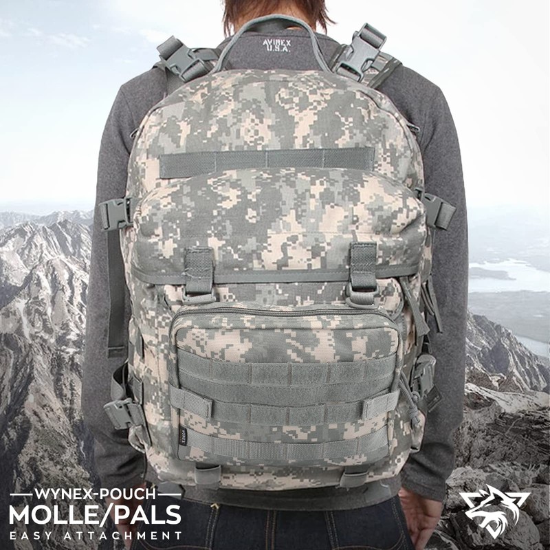 WYNEX Tactical Admin Molle Pouch, Medical EDC EMT Utility Bag