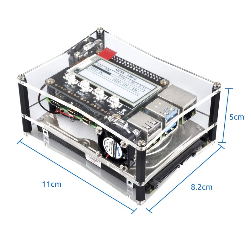 SunFounder NAS Kit for Raspberry pi 4B 3B+ 3B 3A+