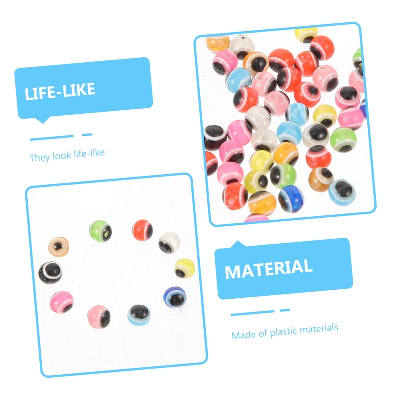 BIUDECO Supple Plastic Fishing Lure Eyes 4mm Size 3D Realistic