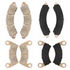 Front & Rear Brake Pads Sintered for Polaris RZR-Turbo-R RZR-PRO-R