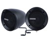 Memphis Audio MXABMB2 Bar Mount 2-Speaker System with Amp, Black