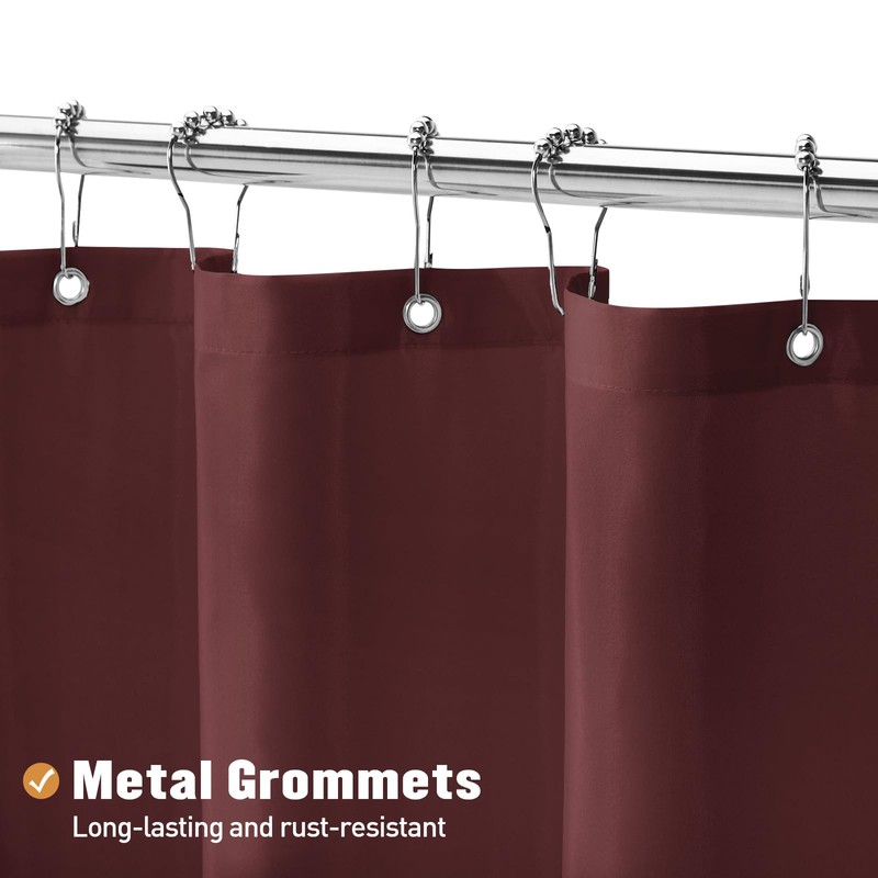 MitoVilla Extra Long Shower Curtain Liner - 72 x 84
