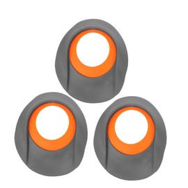 Kisangel 3pcs Golf Training Aid Putting Cup for Realistic Practice Portable Grey Putter Plate Mimics Conditions Golf Accessories for Office and Home Use