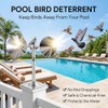 3 Pack Reflective Spinning Bird Deterrent, Wind Powered Aluminum Bird