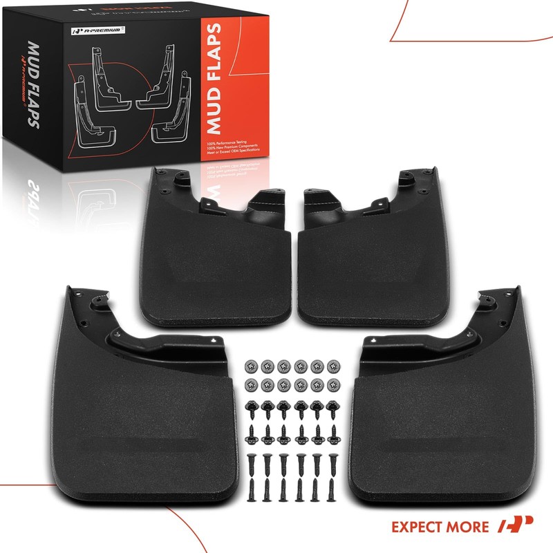 A-Premium Mud Flaps Compatible with Toyota Tacoma 2005-2015, No Drilling