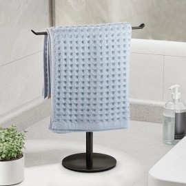 Unbranded T-Shape Stainless Steel Towel Rack Stand Durable Waterproof Hand Towel Holder