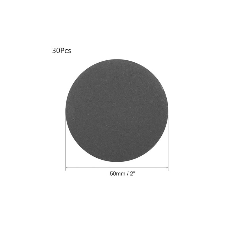 TA-VIGOR 30Pcs 50mm Wet and Dry Sanding Discs, 800 Grit