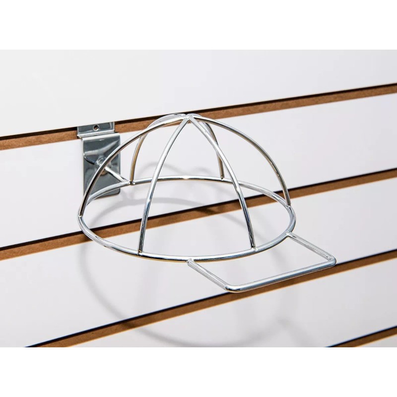 Exhivit Gancho Exhibidor Porta Gorra Cromo P/ Panel 12 Piezas