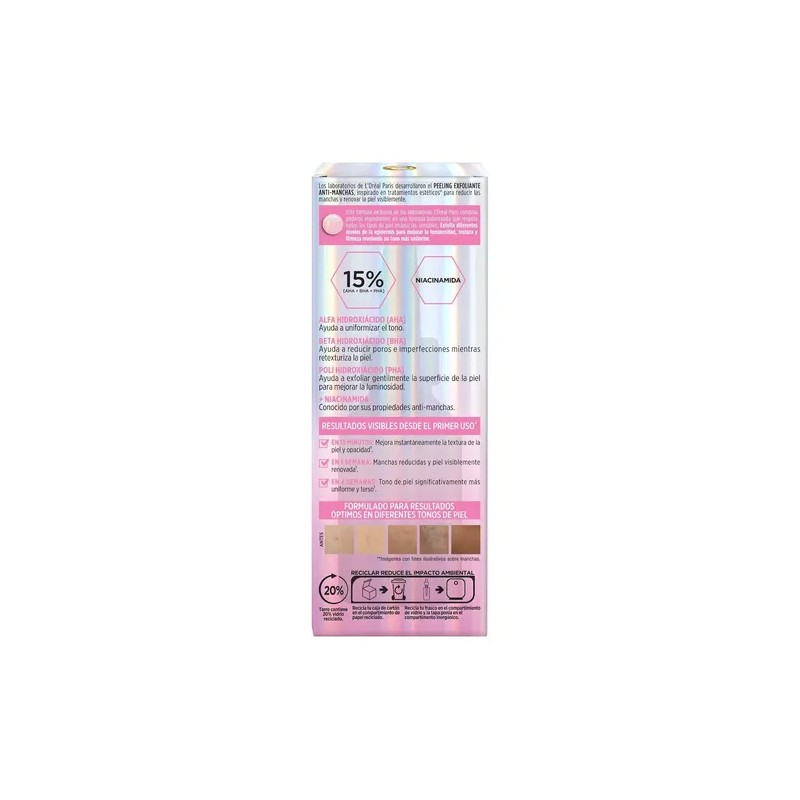 Peeling Exfoliante Loréal Facial Glycolic Bright Antimanchas