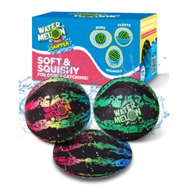 Watermelon Ball Water Skip Ball – Cool Pool & Beach Balls for Kids, Adults & Family, Water Games for Summer Fun (Two 2.4” Balls & One 3” Disc, 3-Pack)