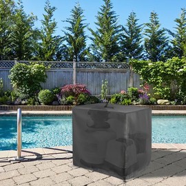 Sand Filter Cover, 33x24x33.8in Uv Resistant Sand Filter Pump Outdoor Protection Cover, Oxford Fabric Pool Filter Cover for Pool Sand Filter, Protects from Dirt