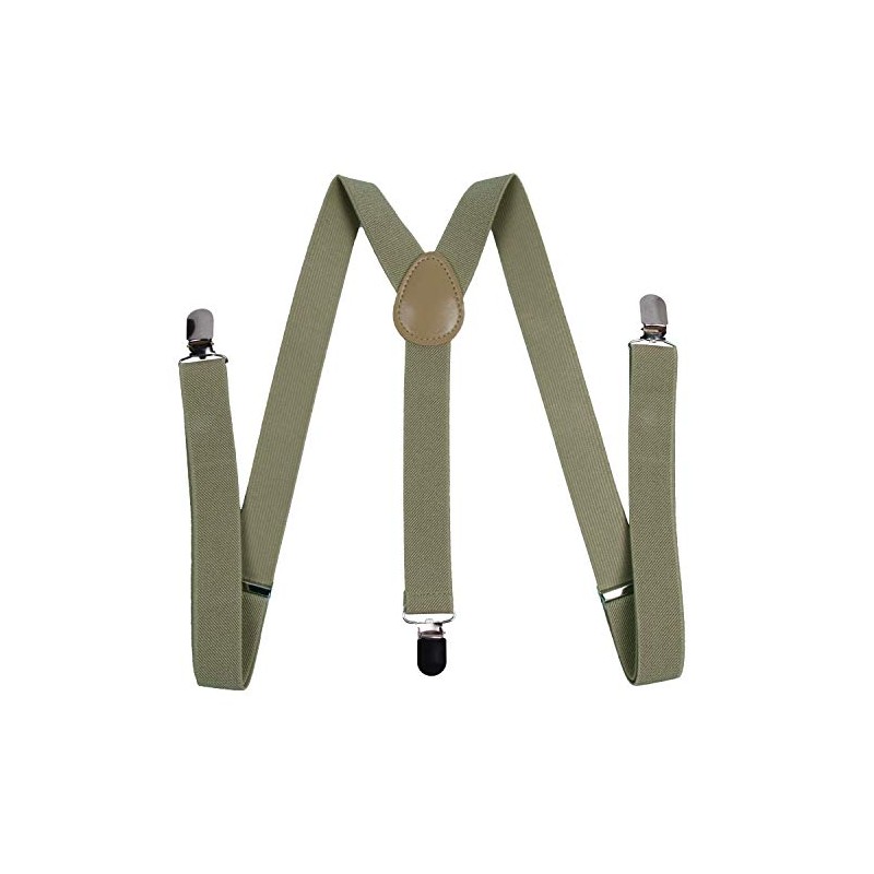 ICObuty Men's Y Shape Suspender Adjustable Elastic Solid Color 6