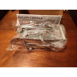 Unbranded NEW Potato Chipper French Fries Slicer Chip Cutter Chopper Slicer w/ 2 Blades