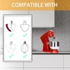 JDFHFGB 4 Pack Stand Mixer Attachment Holders,White Plastic Galley Aid