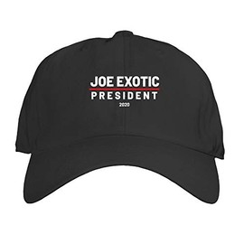 Joe Exotic for President Funny Political Adjustable Hat One Size Tiger King Black