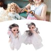 2pcs 6.7 Inch Girl Doll Joint Movable Exquisite Lovely Doll