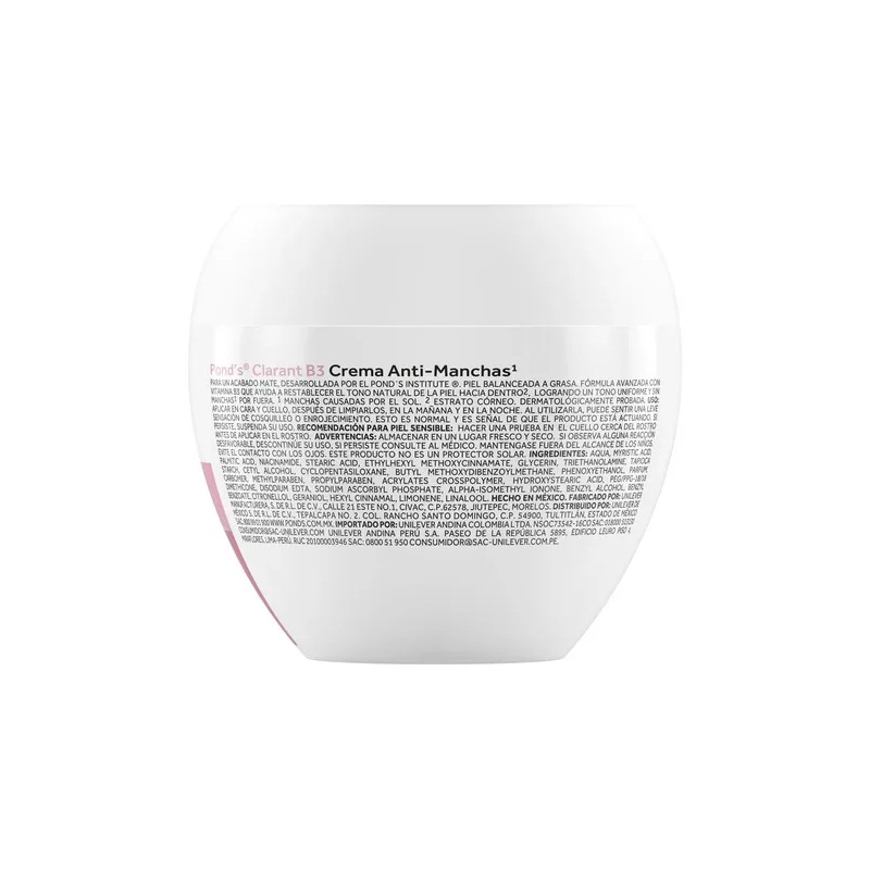 Pond's Crema Facial Antimanchas Clarant B3 200 G