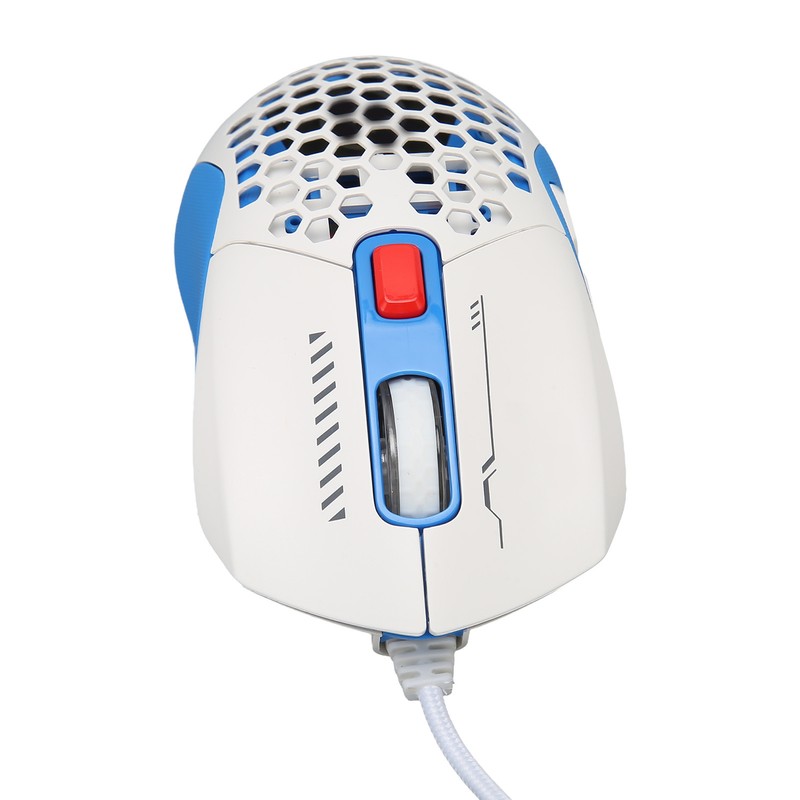 Wired Mouse Ergonomic RGB Backlit Adjustable DPI Programmable Keys 4.9ft