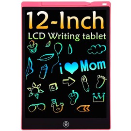 12-Inch LCD Writing Tablet for Kids Doodle Board, Electronic Sketch Drawing Tablet Drawing Pad Activity Games Drawing Board, LEYAOYAO Toddler Travel Learning Toy - Gift for 3-6 Years Old Girl Boy