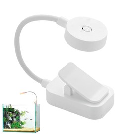 Fish Tank Light | 360Degree Rotation Aquarium Plant Grow Light,Adjustable Brightness Bedside Lamp Fish Tank Accessories for Study Reading Bedroom