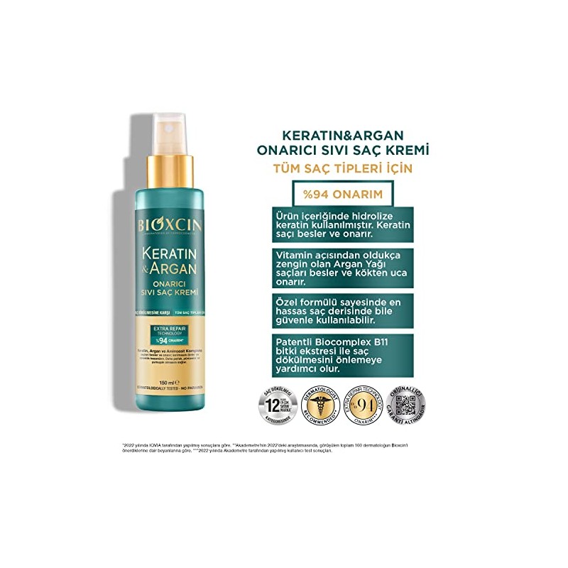 BIOXCIN Crema Capilar Reparadora De Queratina Y Argán (150 Ml)