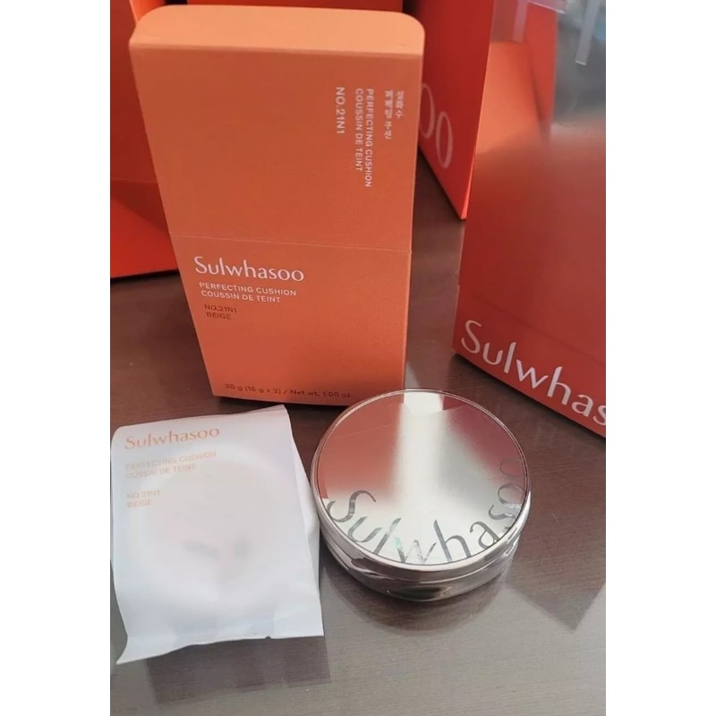 Sulwhasoo New Perfecting Cushion 15g+Refill 15g Matte&Natural, Shade 21N1