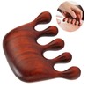 Wood Massage Comb, Sandalwood Wide Tooth Scalp Massager Comb for