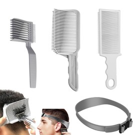 Kumo-mi Fade Comb, Taper Comb, Barber Cut Comb, Barber Comb, Men's Comb, Curved Positioning Comb, Flat Top Comb, Barber Supplies, Haircut Band, Home Use, Easy for Beginners, Barber Tools, Barber