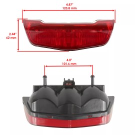 Caltric Rear Brake Taillight Assembly for Honda TRX500FE TRX500FM Foreman 500 4x4 12-13