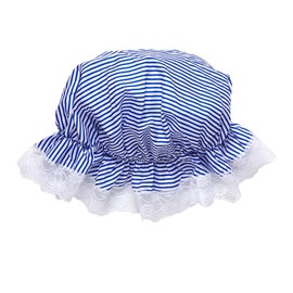 STRIPED BONNET - BLUE/WHITE