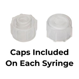 BASIK Silicone O-Ring Syringes, 20cc EnFit, 8-Pack with Caps, Reusable