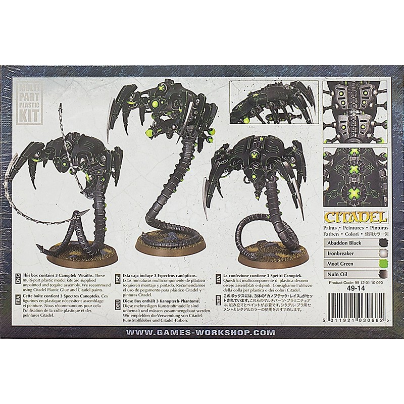 GAMES WORKSHOP 99120110020 Necron Canoptek Wraiths Acton Figure