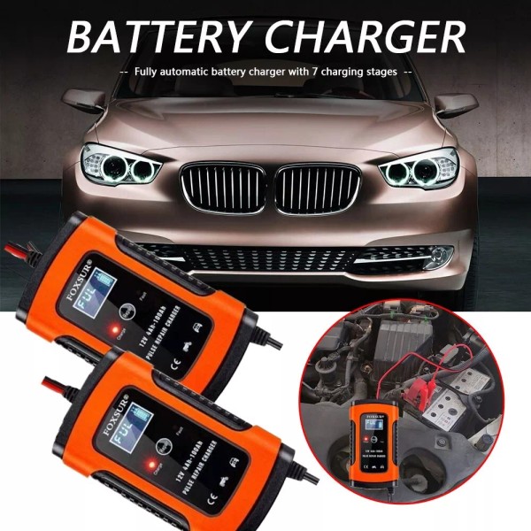 Unbranded 12V Automatic Battery Charger Maintainer Trickle Float For Motorcycle