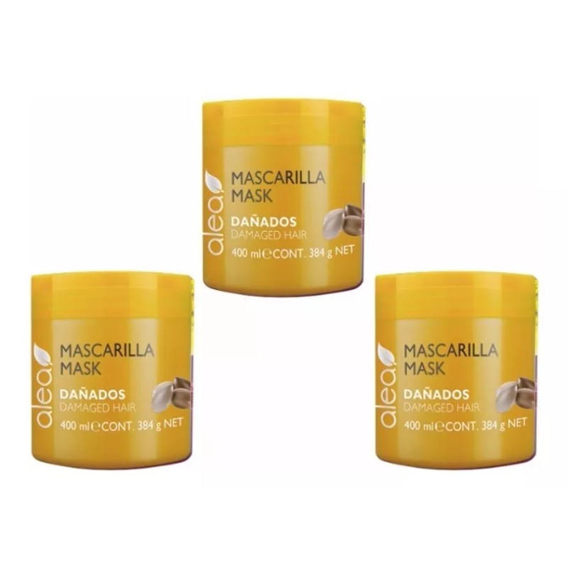 Alea Mascarilla Cabellos Dañados Alea Con Aceite Argan 3 Pzs