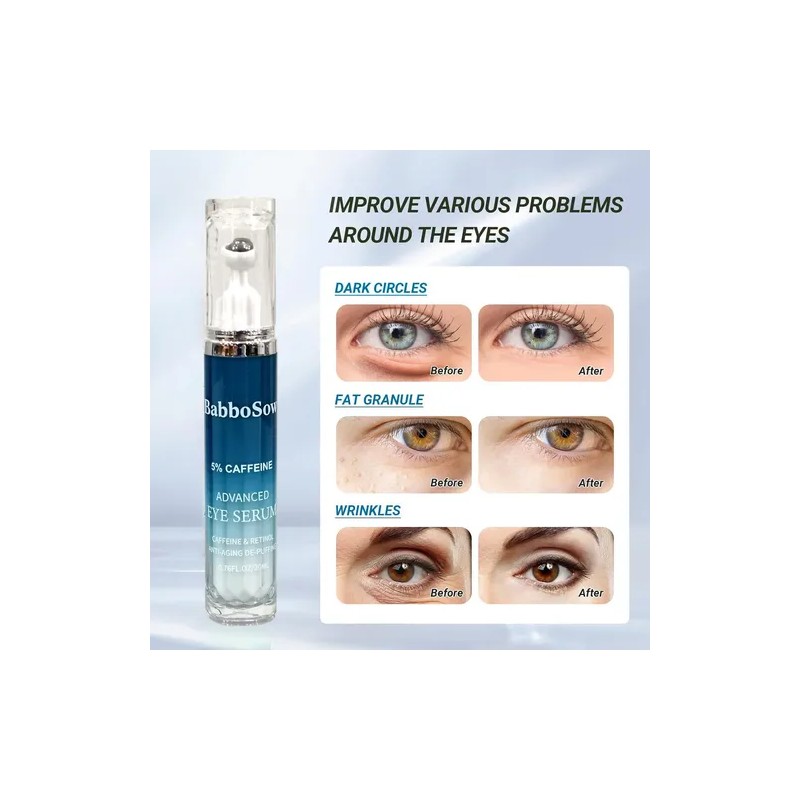 2pcs Crema De Ojos Con Cafeína Para Antienvejecimiento