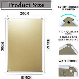 Retro Funny Metal Sign Sheet Signs Tin Sign,Clothing Optional Beyond This Point,Outdoor Home Wall Decoration, Size8 X 12