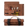 tool roll up bag, Waxed Canvas Roll Up Tool Bag,