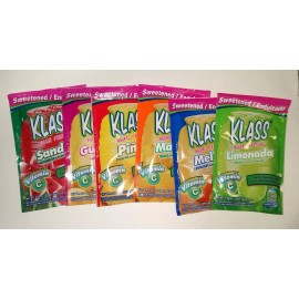 Klass Tropical Variety Pack Sweetened Aguas Frescas Drink Mix  of 6 Packets