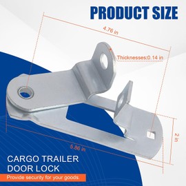 Fuoequl Cargo Trailer Door hasp Trailer Door & ramp Locking Hasp for Enclosed Trailer Door Latch (1 Pack)