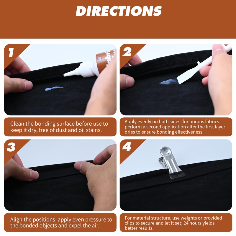 Breliter Flexible Fabric Glue for Clothes, Leather, Shoes - Waterproof,