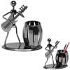 Cisixin Desktop Accessories Multi-Purpose Metal Guitar Pencil Holder