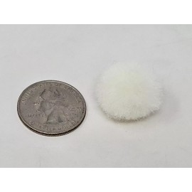 Aldastar 100 pcs Bulk 3/4 Inch Cream Craft Pom Poms 3/4" 20mm Acrylic Aldastar Made USA