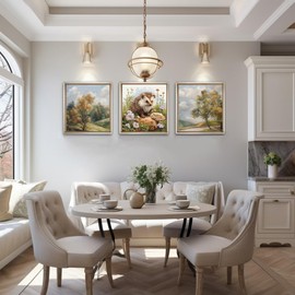 51buyoutgo Hedgehog 11ct Cross Stitch Kits, 11 CT Funny Pre Printed Counted Stamped Cross Stitch Embroidery Needlepoint Needlework Patterns Kits for Beginners Adults Animal Crossstitch Decor 40x40cm