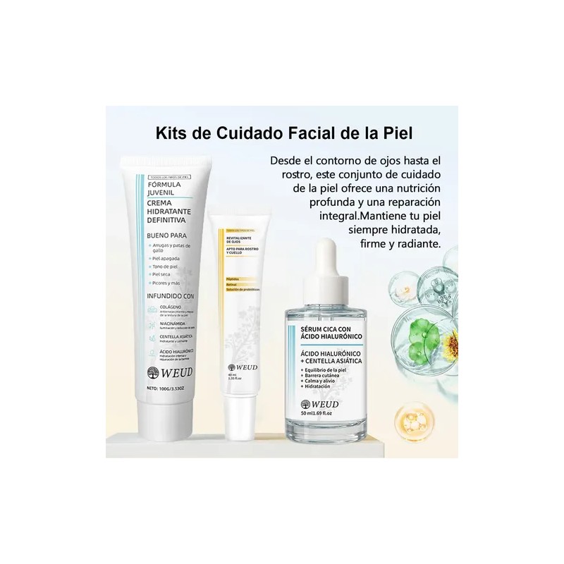 Kit Weud Fórmula Juvenil Sérum + Crema + Contorno,piel Joven