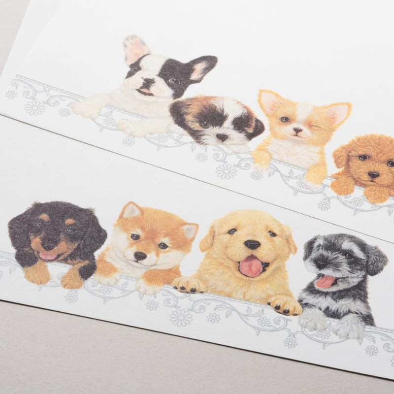 Nubby A5 Stationery Puppies Stationery Envelopes Set | 2 Patterns
