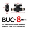 MiJunHD 8mm BUC Pneumatic Valve, 1 Piece Manual Switch Controller